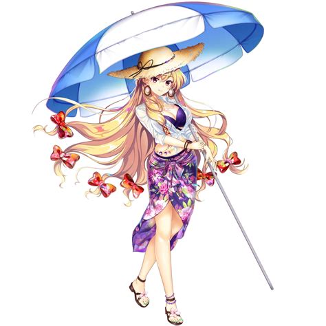 The Big ImageBoard TBIB 1girl Bikini Blonde Hair Blue Nails Bow