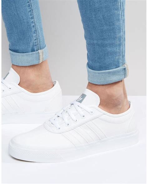 Adidas Originals Adi Ease Leather Sneakers In White D69229 White For