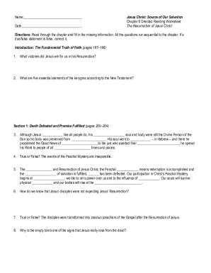 Fillable Online Directed Reading Worksheets Chapter 6 Fax Email Print