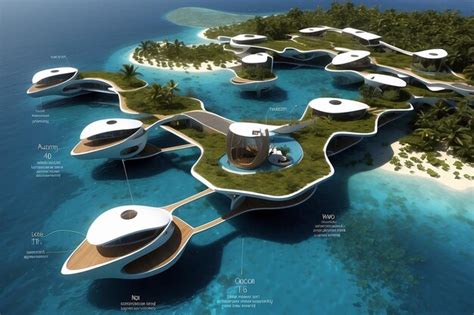 Premium Photo | Maldives Floating City A Visionary Paradise Above the Waves