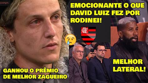 EMOCIONANTE DAVID LUIZ CHORA AO FALAR DE RODINEI ISSO QUE ELE FEZ ME