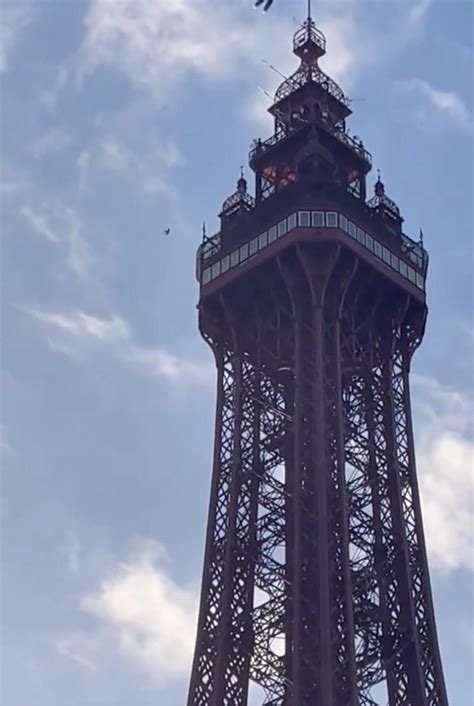 Police say ‘fire’ at Blackpool Tower was orange netting fluttering in ...