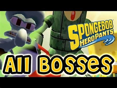 SpongeBob HeroPants All Bosses Boss Battles XBOX 360 VITA Ending