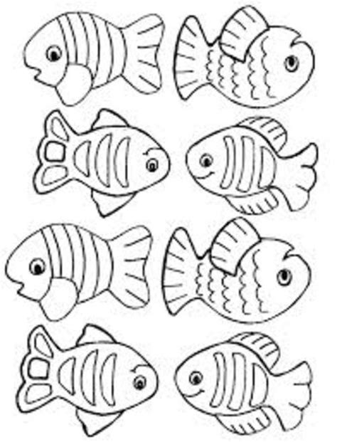 Fine Beautiful Small Fish Template Color Identification Worksheets For Preschool