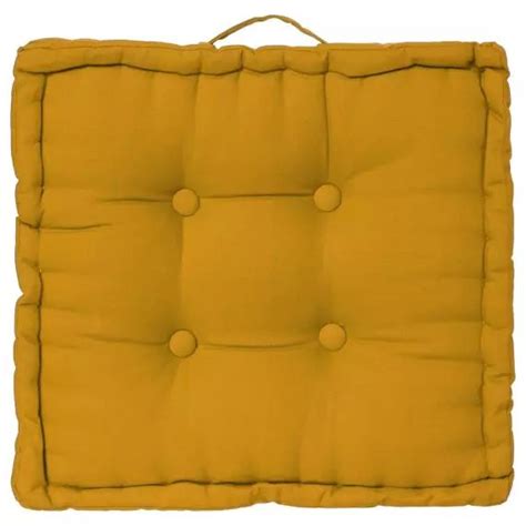 Coussin De Sol Ocre Cotton Autres Decoratie Mr Scandinave