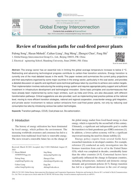 PDF Review Of Transition Paths For Coal Fired Power Plants