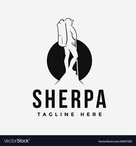 Sherpa Logo Royalty Free Vector Image Vectorstock