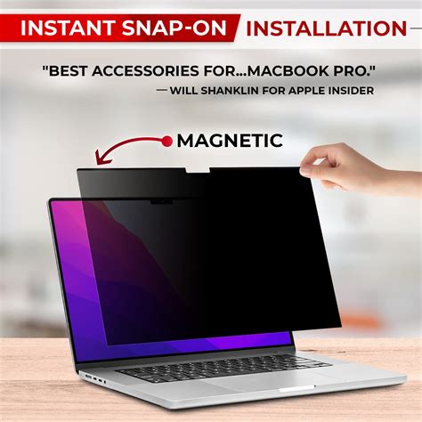 Snapklik SightPro Magnetic Privacy Screen For MacBook Pro 16 Inch