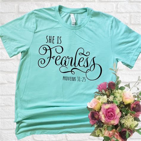 She Is Fearless Svg Proverbs 31 Svg Fearless Svg Etsy