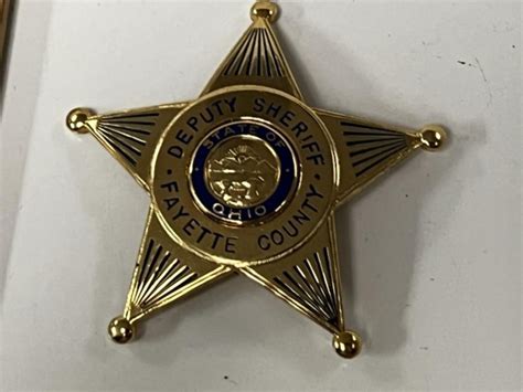 Deputy Sheriff Fayette County State of Ohio Badge | Live and Online ...