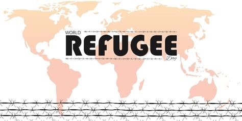 Premium Vector World Refugee Day Vector Illustration