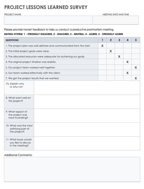 Free Project Management Lessons Learned Templates | Smartsheet