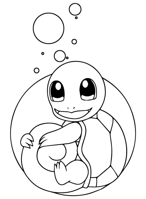 Squirtle Pokemon Free Coloring Page Squirtle Coloring Pages