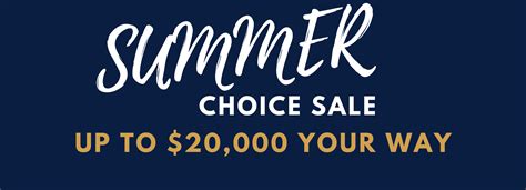 Summer Choice Sale - Up to $20,000 Your Way! | Hartford Homes