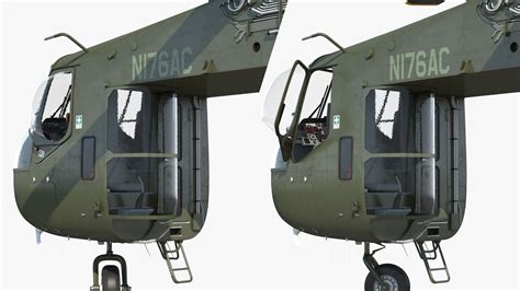 Heavy Lift Helicopter Sikorsky S 64 Skycrane Green 3D Model 149 Fbx