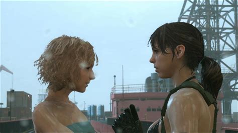 Quiet And Paz Half Naked In Rain MGSV MOD YouTube