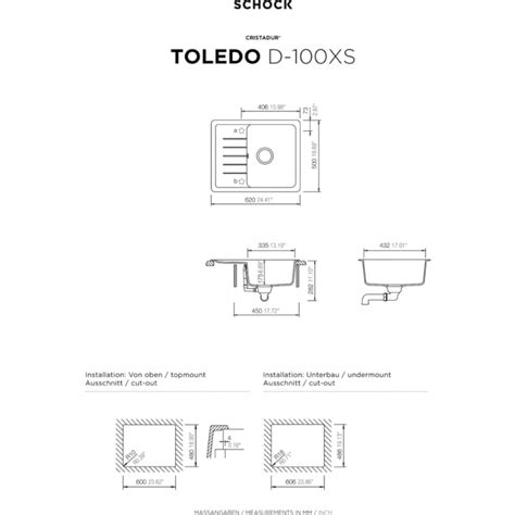 Zlewozmywak Schock Cristadur Toledo D 100 XS Magma Linia Studio