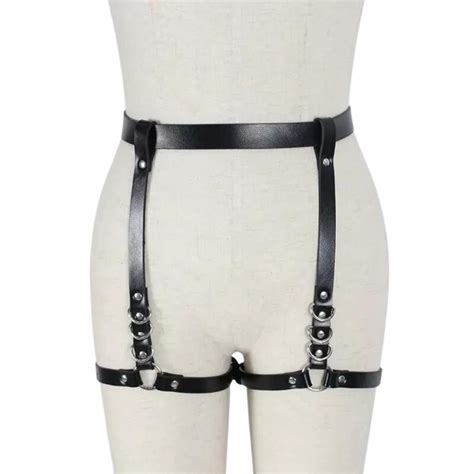 Cinto Harness Couro Gotico Lolita Cinta Liga Punk Perna Coxa Bdsm Sado Fetiche Sex Shopee Brasil