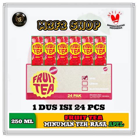 Jual Fruit Tea Teh Rasa Apel Kotak 250 Ml Kemasan Karton Shopee