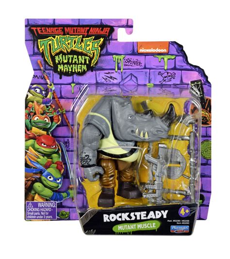 Teenage Mutant Ninja Turtles Mutant Mayhem Rocksteady Basic Action Figure Toys R Us Canada