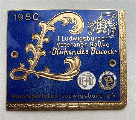 Badge Auto Car German Rally Ludwigsburg Veteranen Etsy