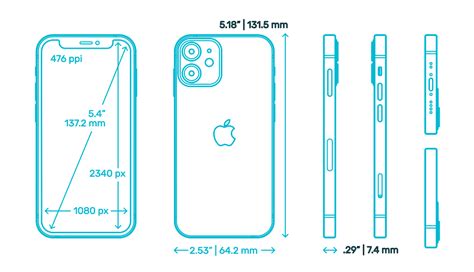 Iphone 12 Pro Mini Dimensions Apple Iphone 12 Mini