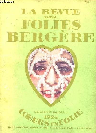 La revue des folies bergères Second album 1924 Coeurs en folie by