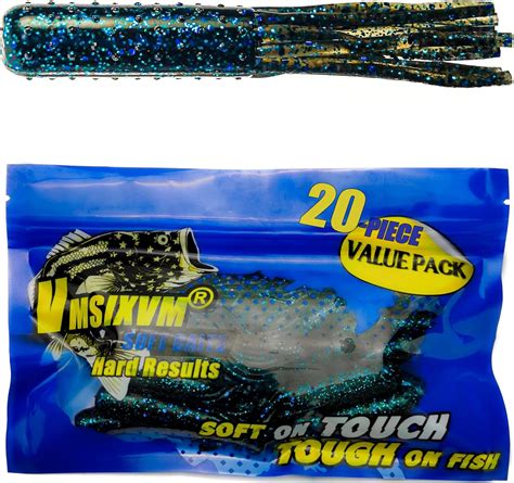 Amazon VMSIXVM Tube Baits Crappie Lure Tube Jig Heads Fishing