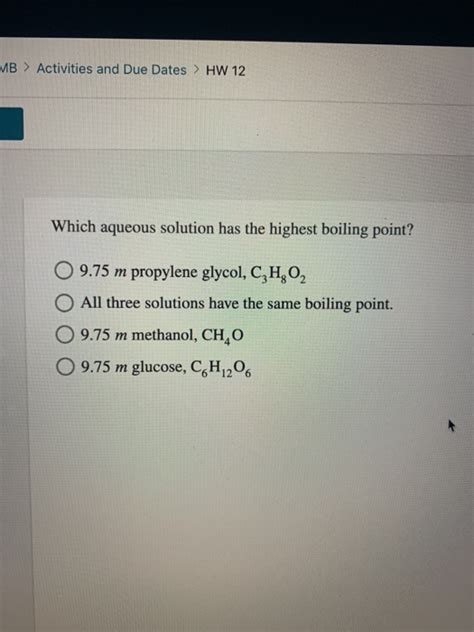 Solved Mb Activities And Due Dates Hw Which Aqueous Chegg