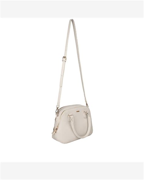 Riachuelo Bolsa Tote Tiracolo Pequena Gabriela Texturizada Off White