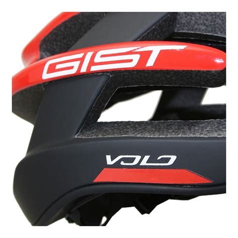 Casque vélo route Gist Volo noir mat rouge brillant Casque vélo sur