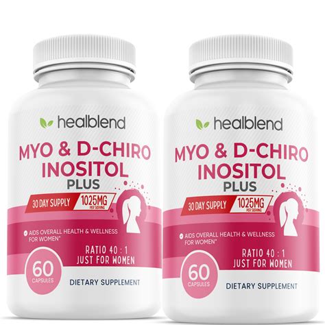 Healblend Myo Inositol And D Chiro Inositol Plus Supplement Support