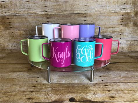 Personalized Camping Mug Monogram Camping Mug Stainless Etsy Mugs