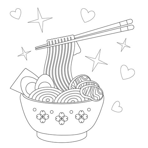 Ramen Coloring Pages Coloring Pages