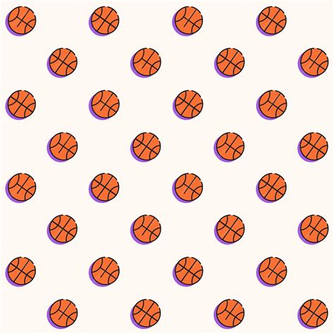 Premium Vector Basketball Vector Sport Seamless Pattern