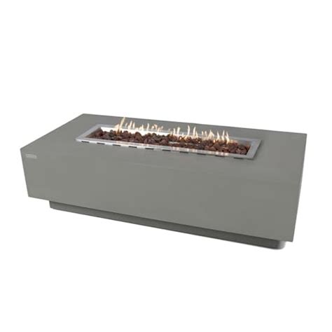 Elementi Granville Fire Table Cast Concrete Natural Gas Fire Table