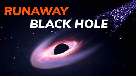 Runaway Black Hole Creating A Trail Of Stars YouTube