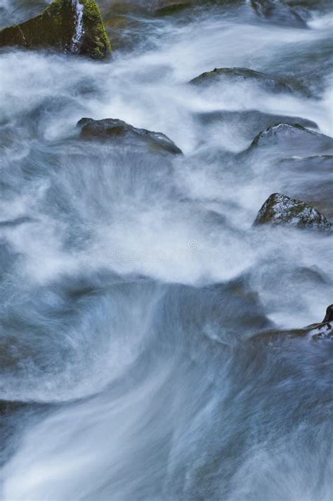 Rushing Water And Rock Stock Image Image Of Streams Rushing