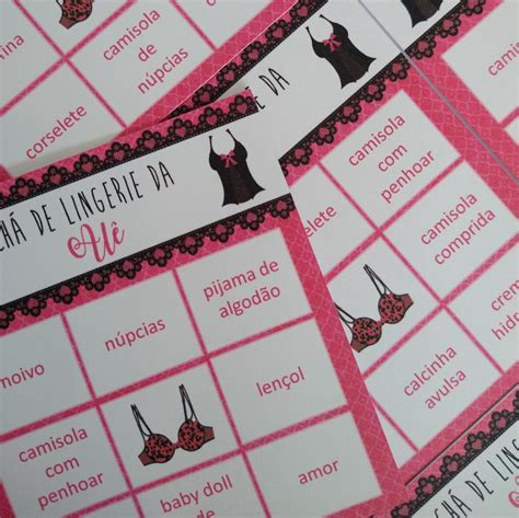 Kit Bingo L Pis Ch De Lingerie Elo Produtos Especiais
