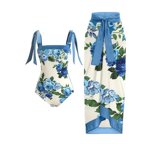 Up To Off Pstuiky Swimsuit Women Bikini Women One Piece Swimsuit With Beach Cover Up Wrap