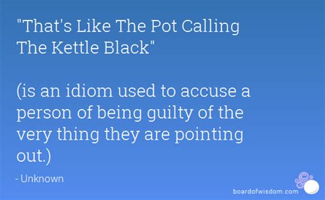 Pot Calling the Kettle Black - JaylonecMarks