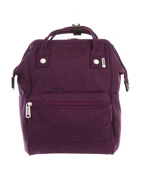 Рюкзак водоотталкивающий с двумя ручками Anello Kuchigane Japan Purple ...
