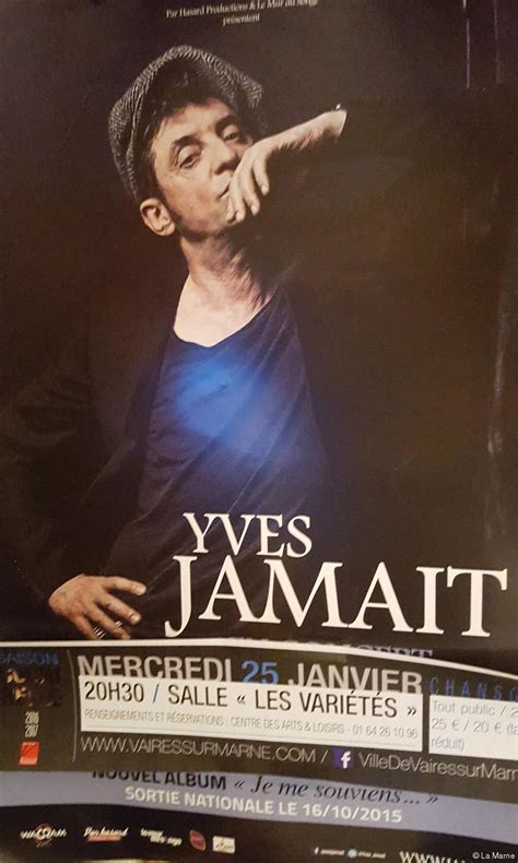 Concert Yves Jamait passe à Vaires La Marne