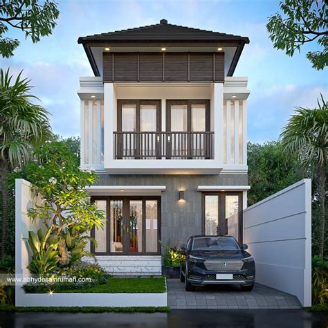 Desain Rumah Bali Modern Lantai Lebar Meter Bapak Ari Di Blitar