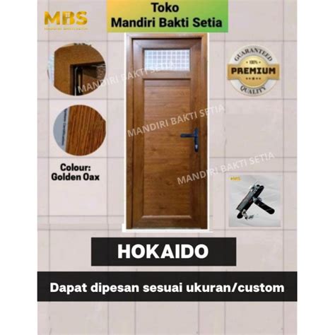 Jual Pintu Utama Kamar Kantor UPVC Maximus Hokaido Golden Oax Shopee