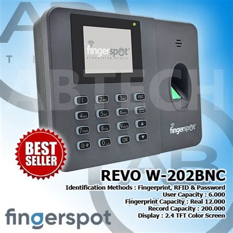 Promo Mesin Absensi Fingerspot Revo W Bnc Wifi Battery W Bnc