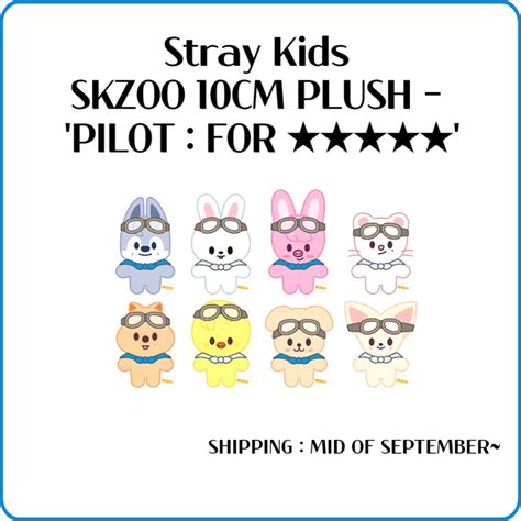 Stray Kids Skzoo 10cm Plush Pilot Para ★ Escorrega O Preço