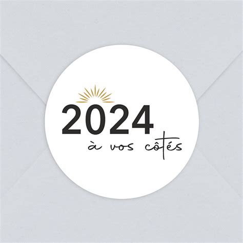 Stickers voeux Une Année à Vos Côtés