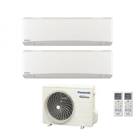 Panasonic Climatiseur Inverter Dual Split S Rie Etherea Blanc Avec