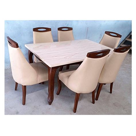 Marble Top Seater Sheesham Wood Dining Table Set At Rs Set In Surat